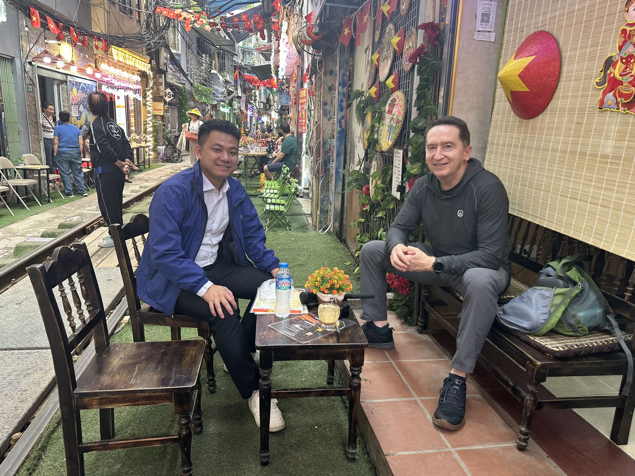 Our friendly and professional driver ready for pickup